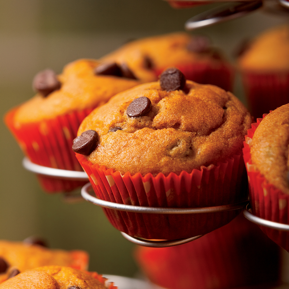 Pumpkin Chocolate Chip Muffins