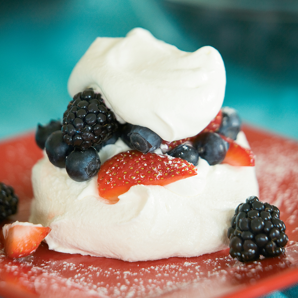Mixed Berry Meringues