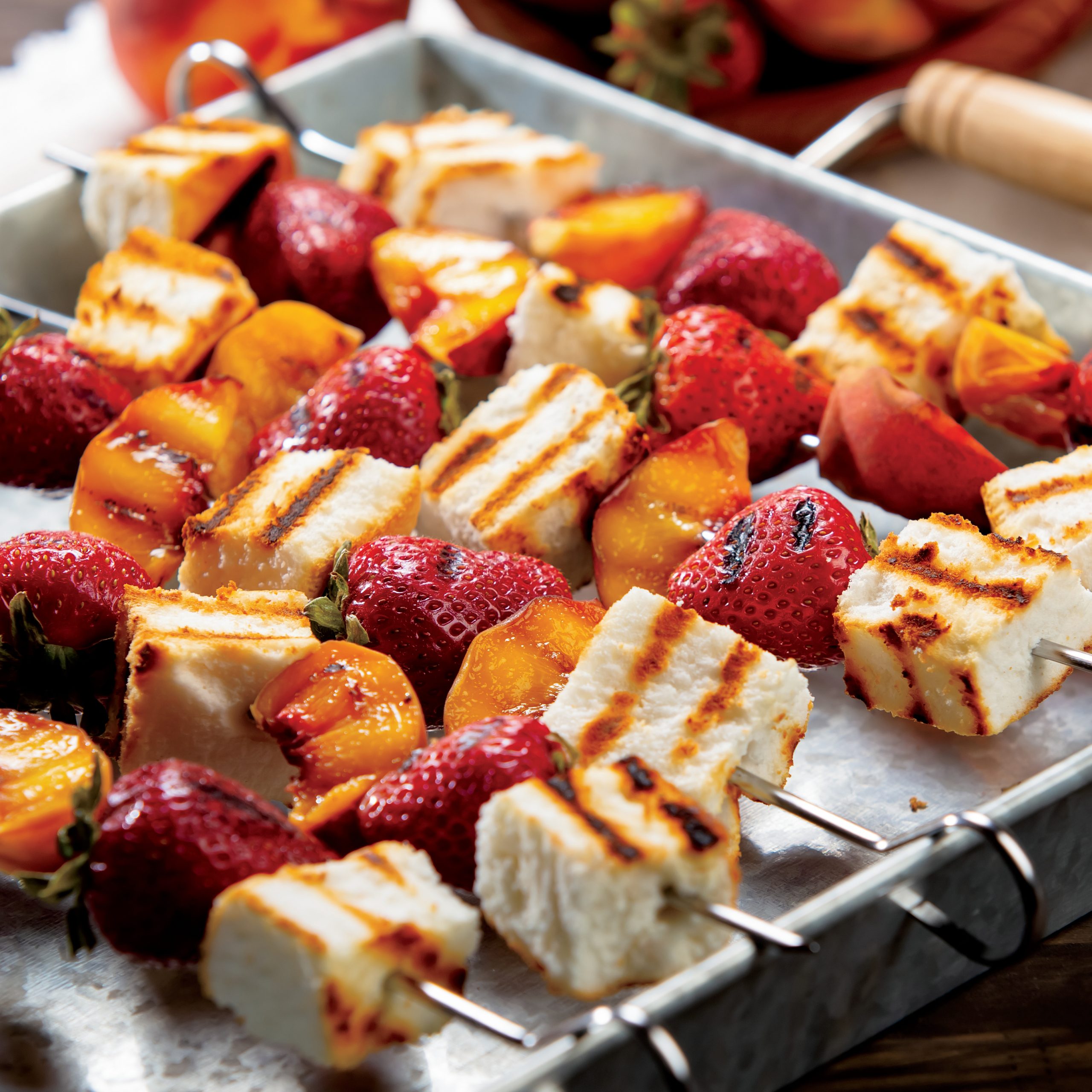 Grilled Angel Food Cake Kabobs