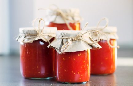canning tomatoes hot water bath