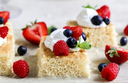 Tres Leches Cake with Fresh Berries