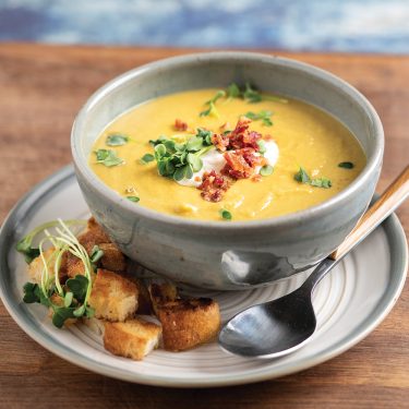 Creamy Bacon Split Pea Soup