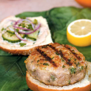 Thai Tuna Burger with Ginger-Lemon Mayonnaise recipe
