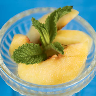 Colorful Peach Parfaits recipe