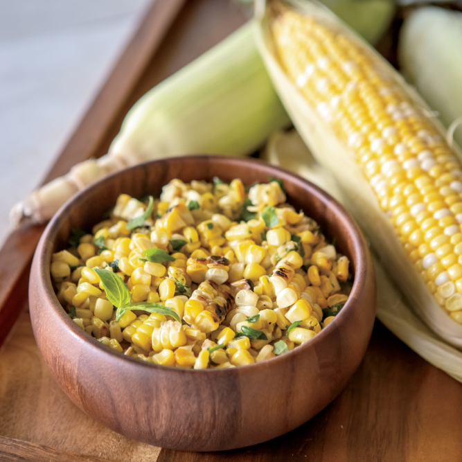 Grilled Sweet Corn-off-the-Cob with Herbs