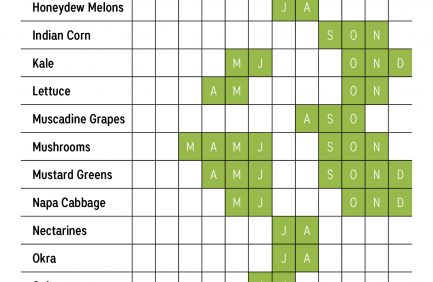 North Carolina produce calendar