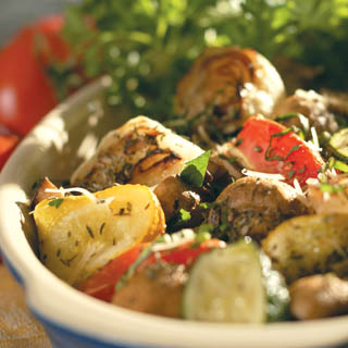 Garden Stuffed Squash recipe