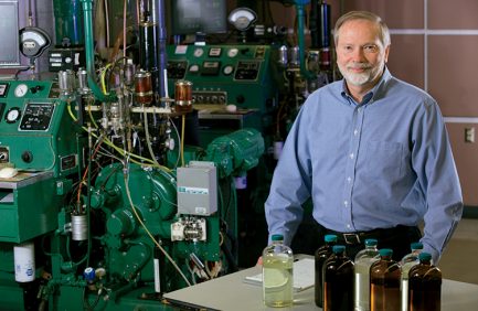 Weights, Measures and Consumer Protection Division Director Ron Hayes helped form the international standard for measuring biodiesel content in diesel fuel, among other contributions.