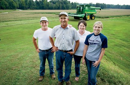 100% Kentucky Proud Popcorn growers, the Hornbacks