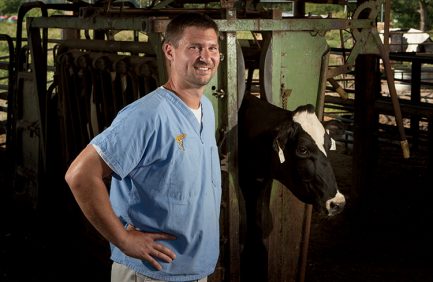 Dr. Steve Everett at Young's Dairy farm in Tennille, Georgia