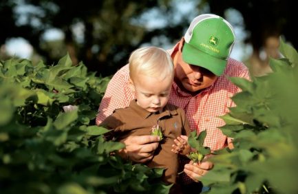 Georgia Farmer Chris Hopkins and his son