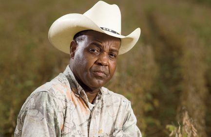 Willie Gammon on his farm in Marion, Arkansas, Crittenden County.