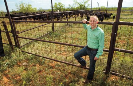 Riley Branch at his family's cattle farm in Appermont Texas.