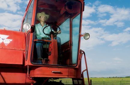 Matthew Boerner, 20, attributes his strong work ethic to growing up on his family’s 1,000-acre farm in Pilot Point.