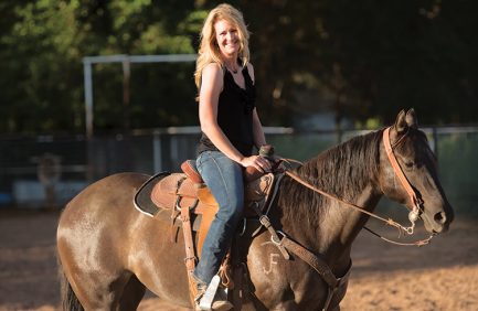 Shacey Sullivan and her family participate in rodeos across the country. When Sullivan isn’t rodeoing, she is working for Farm Credit.