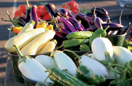 farmers market vegetables
