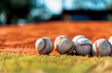 Baseball on Pitchers Mound