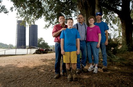 Arkansas dairy farmer Richard Helms