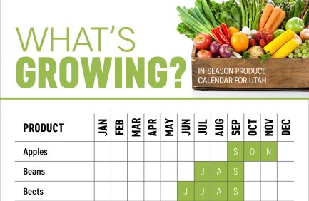 Utah produce calendar