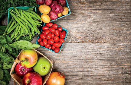 Fresh market fruits and vegetables