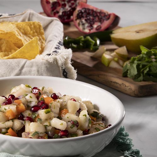 Spicy Pomegranate & Pear Salsa