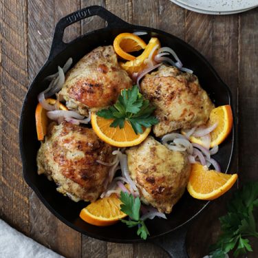 Pan-Roasted Orange Chicken