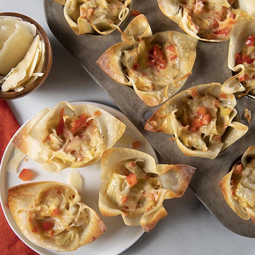 Cheesy Artichoke Blossoms