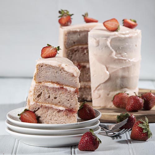 Fresh Strawberry Layer Cake