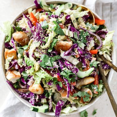 Thai Peanut Cabbage Salad