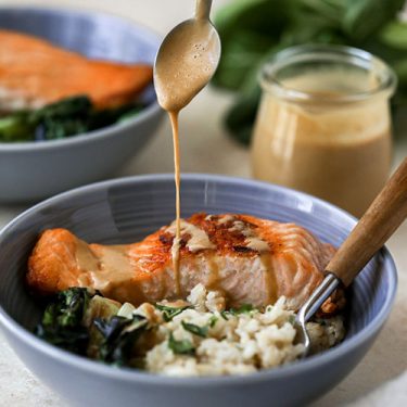 Salmon Bok Choy Bowls