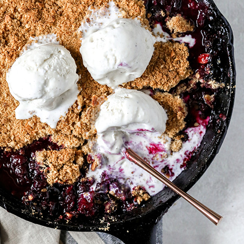 Blueberry Crisp with Oat Streusel