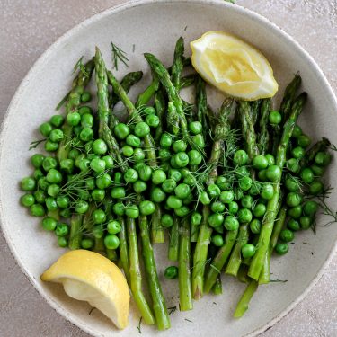 Lemony Asparagus and Pea Salad with Fresh Dill