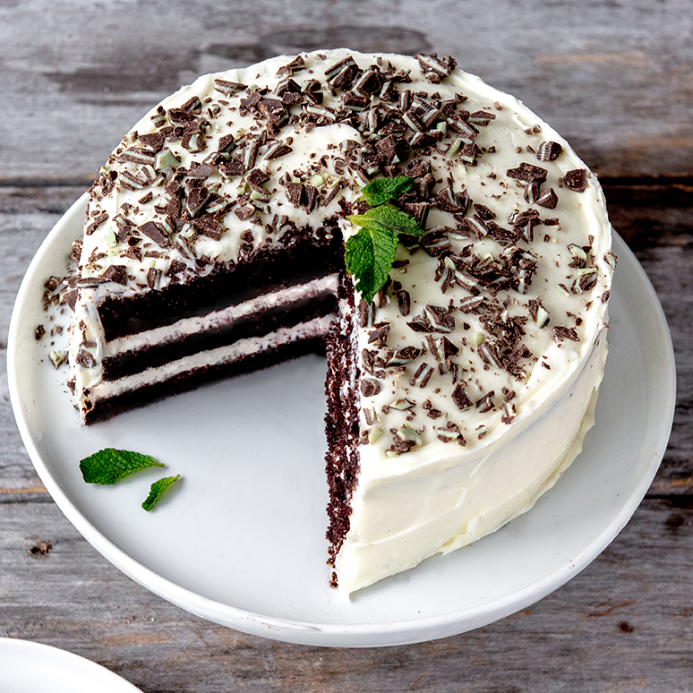 Chocolate Mint Layer Cake