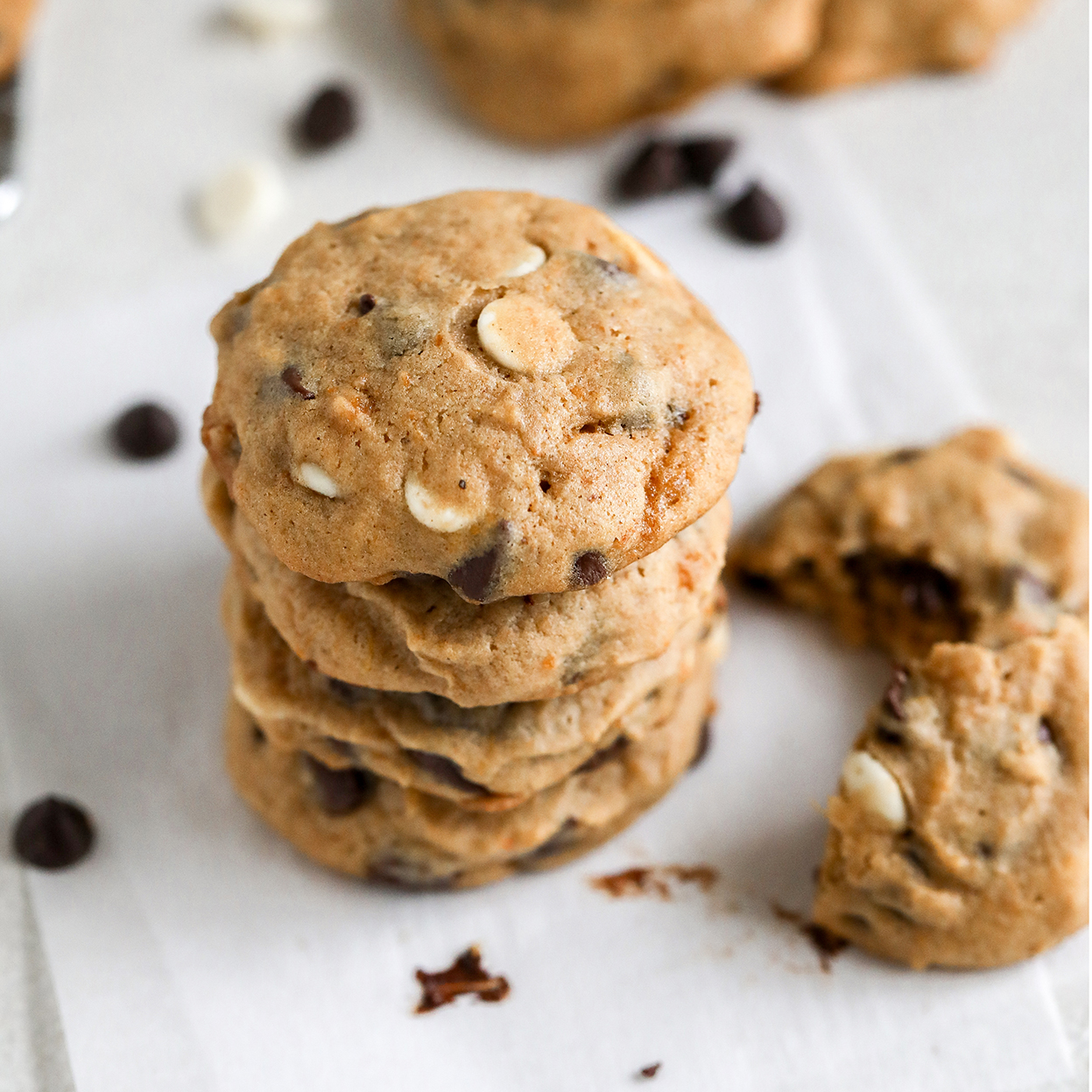 Sweet Potato Chocolate Chip Cookies