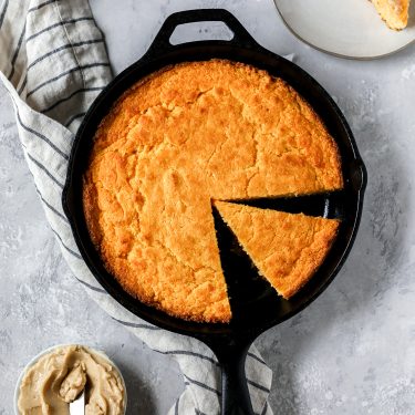 Sweet Potato Cornbread with Spiced Honey Butter