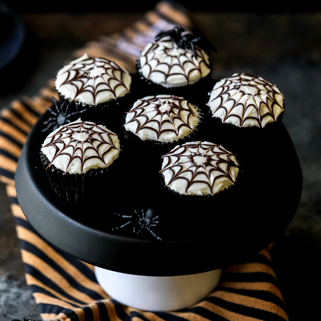 Spider Web Cupcakes