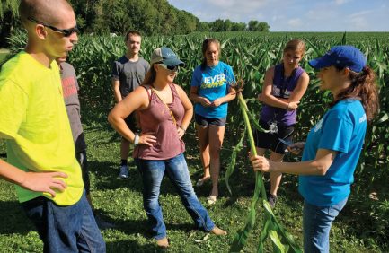 Gwen Boettcher (right) is an agriculture teacher at DeForest Area High School and active WAAE member and officer.