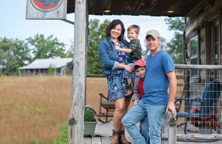 Erin and T.J. Turner run The Farm at Spring Creek, where they raise their sons, Alister and Ian.