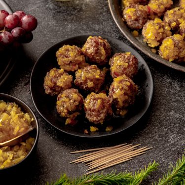 Sweet and Sour Meatballs with Chow Chow