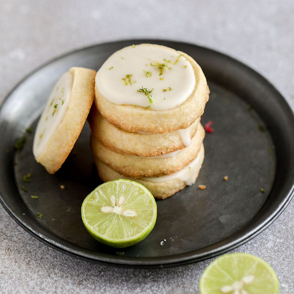 Iced Key Lime Shortbread