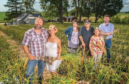 Anthony and Sharon Pferschy at Garlic Breath Farm