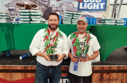 Slopper eating contest winners at the Colorado State Fair