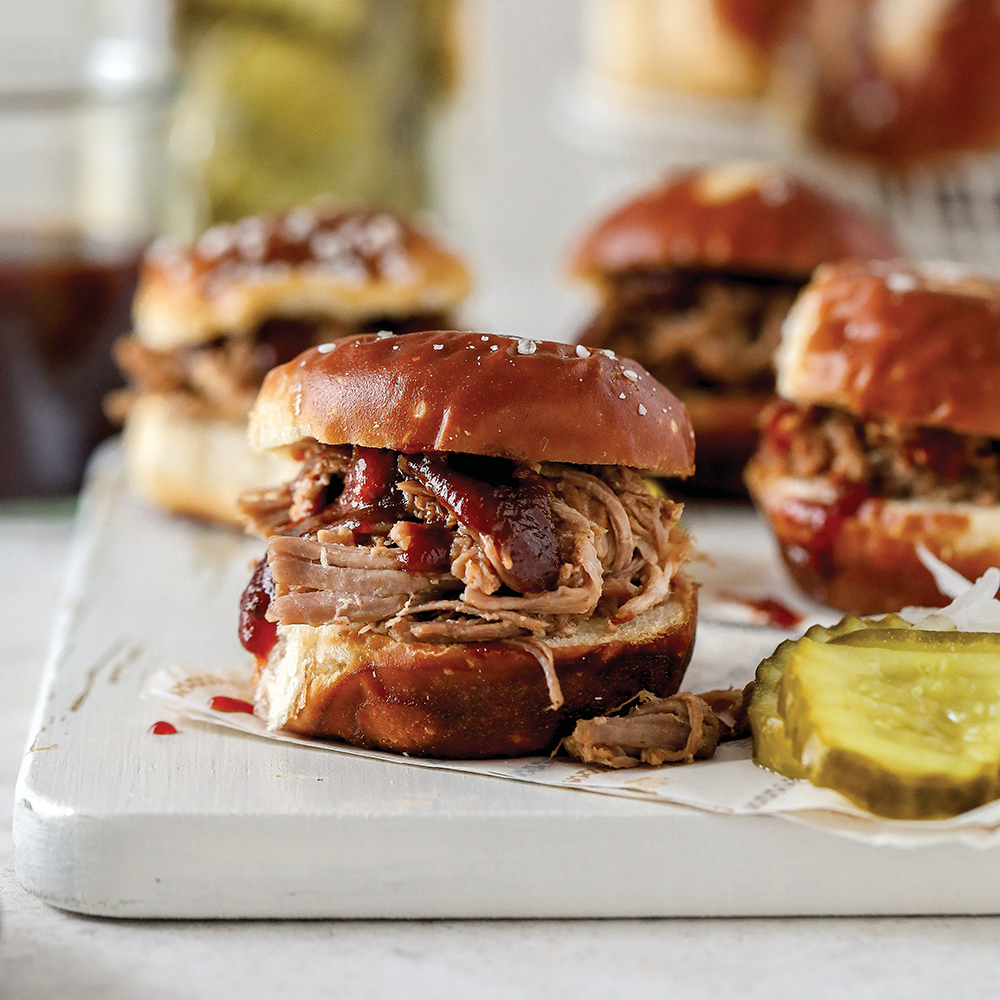 Slow Cooker Pulled Pork Sliders