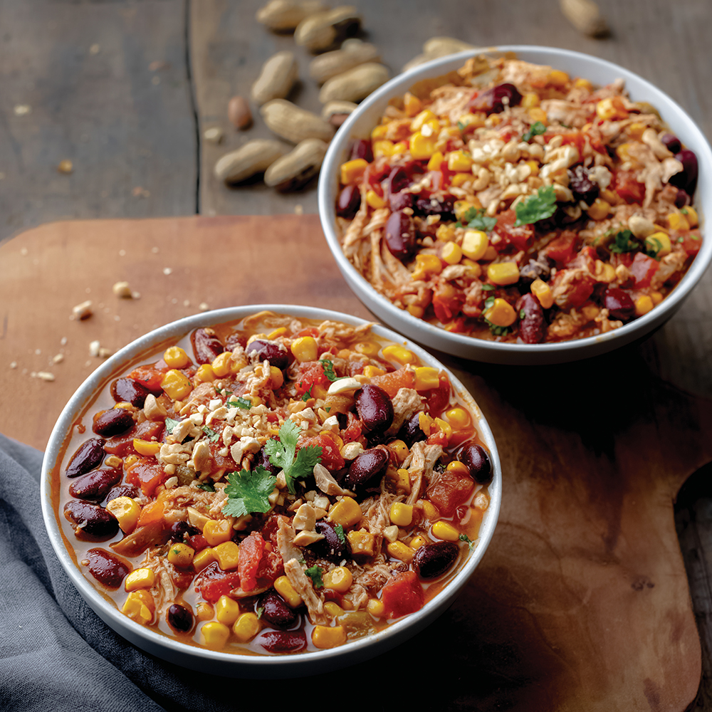 Spicy Peanut Chicken Chili