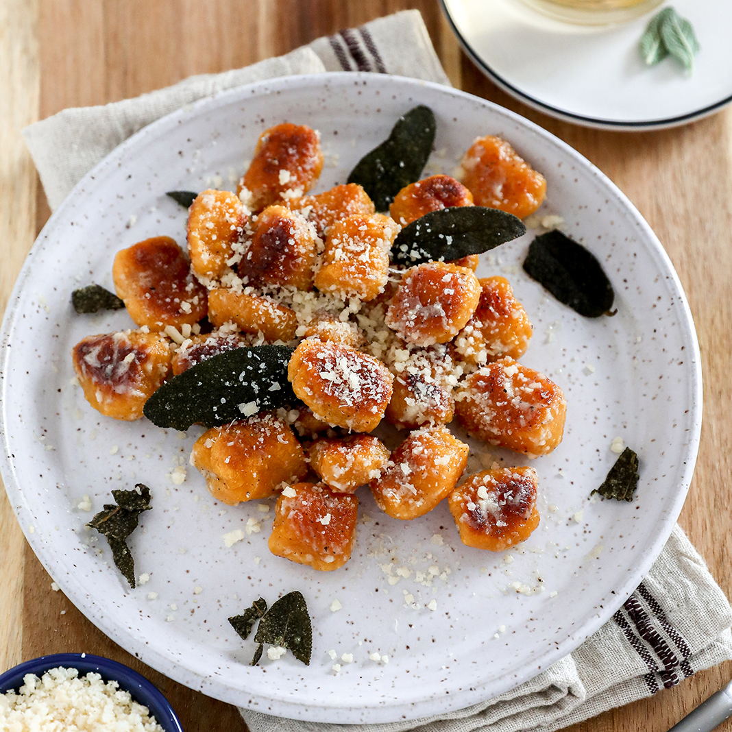 Sweet Potato Gnocchi with Browned Butter and Crispy Sage