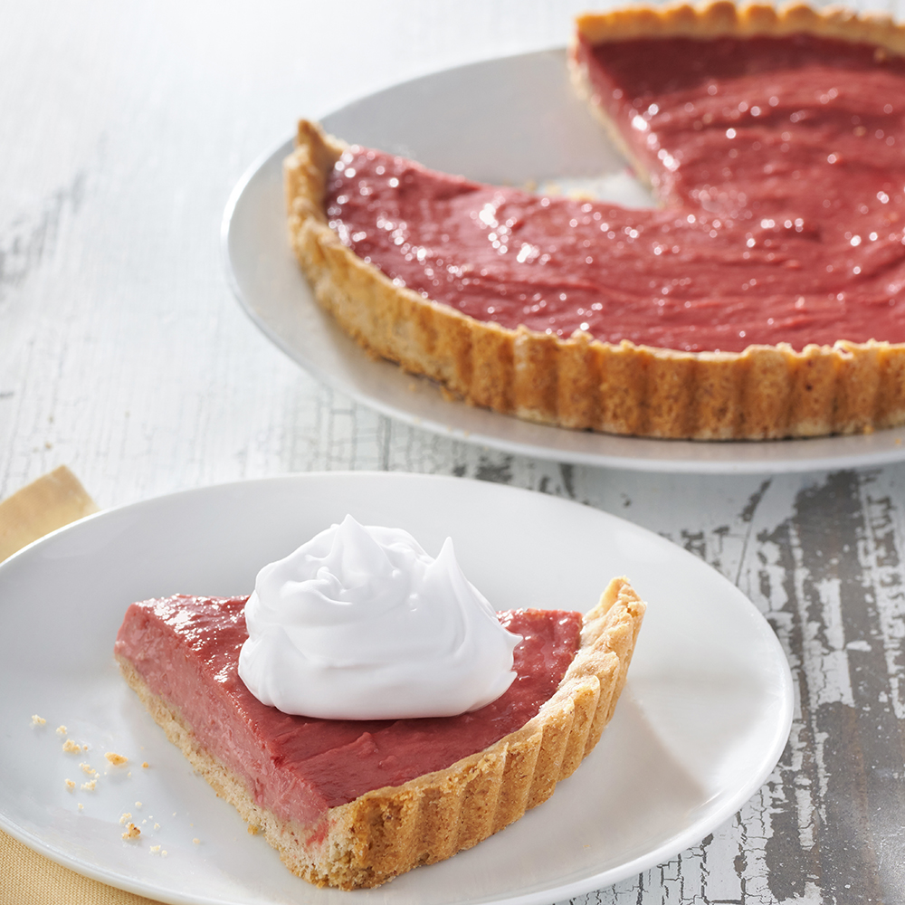Rhubarb Tart with Pecan-Shortbread Crust