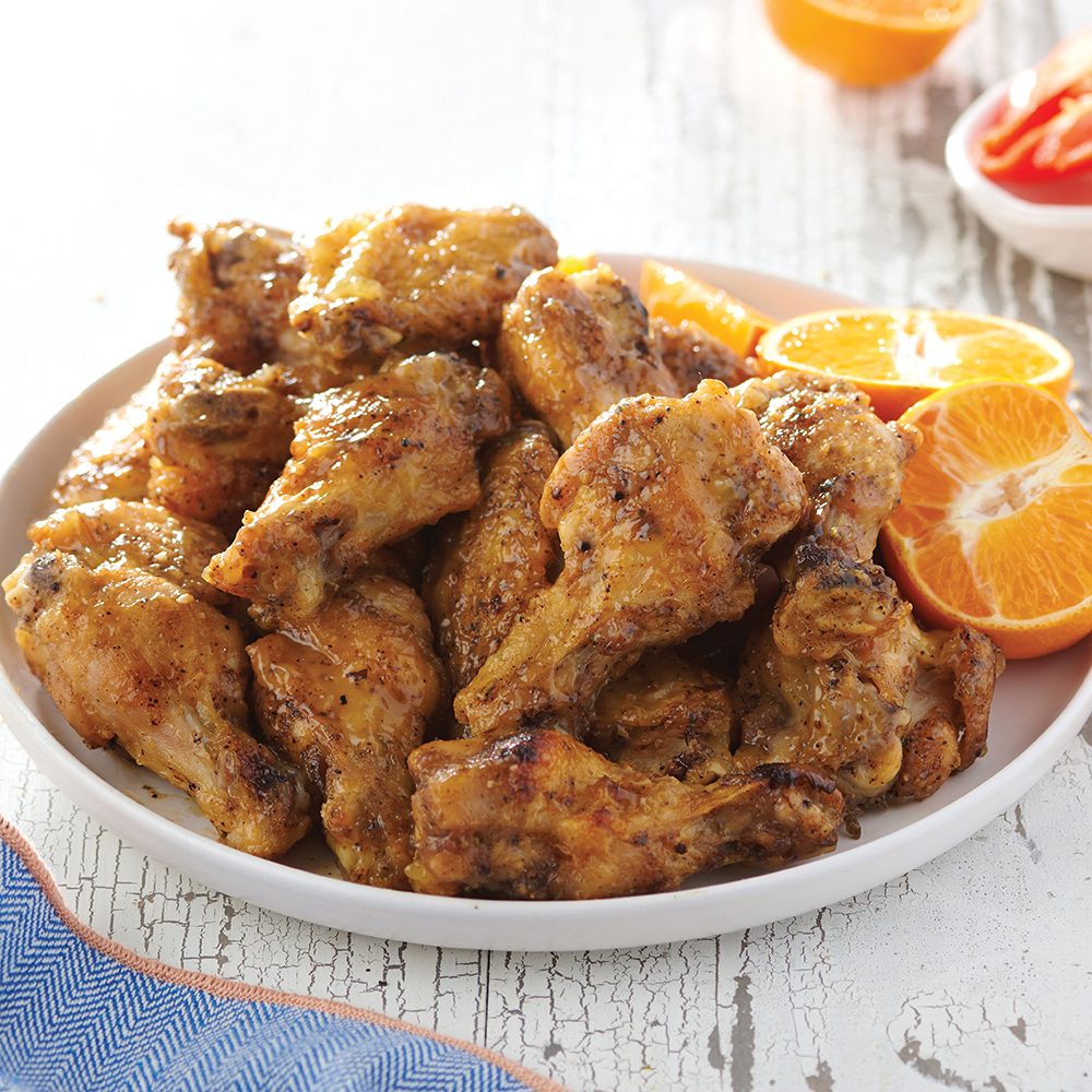 Tangerine and Habanero Baked Chicken Wings