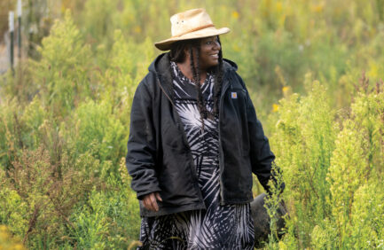 Shara Trierweiler, owner of Agape Organic Farms, raises mushrooms and purebread Berkshire pigs through organic farming methods.