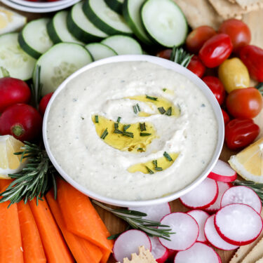 Roasted Garlic and Rosemary White Bean Dip