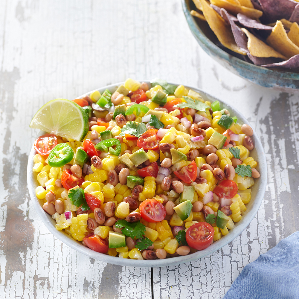 Corn, Black-Eyed Pea and Tomato Salsa